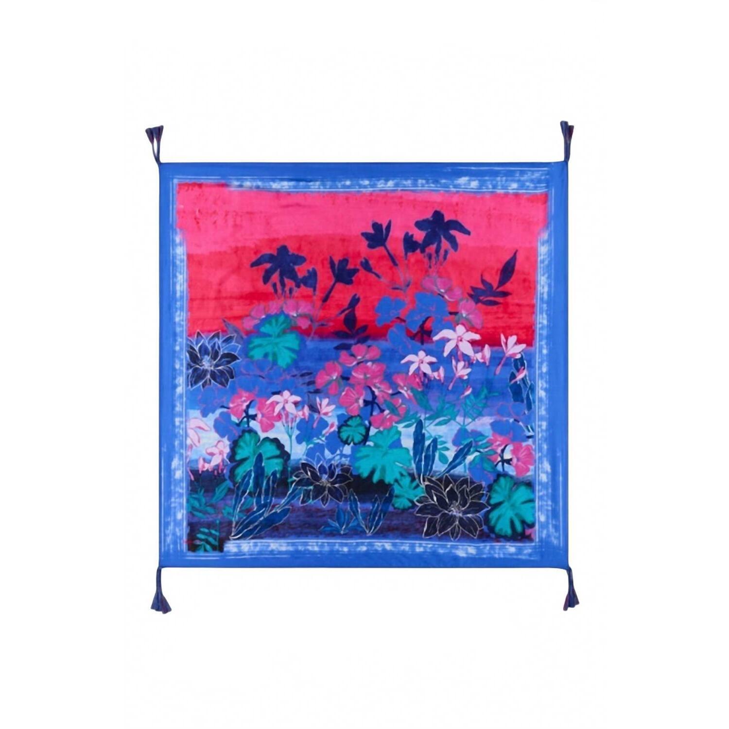 New Johnny Was Women's Lavandula Silk Scarf In Multi